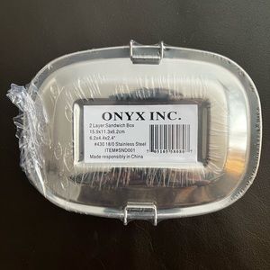 New Onyx stainless steel sandwich container
